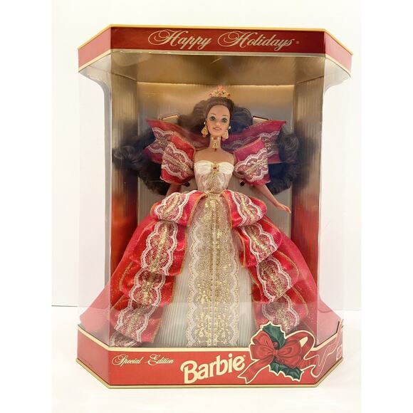 VTG 1997 Mattel Happy Holidays Special Edition Barbie Doll 10th Anniversary NRFB